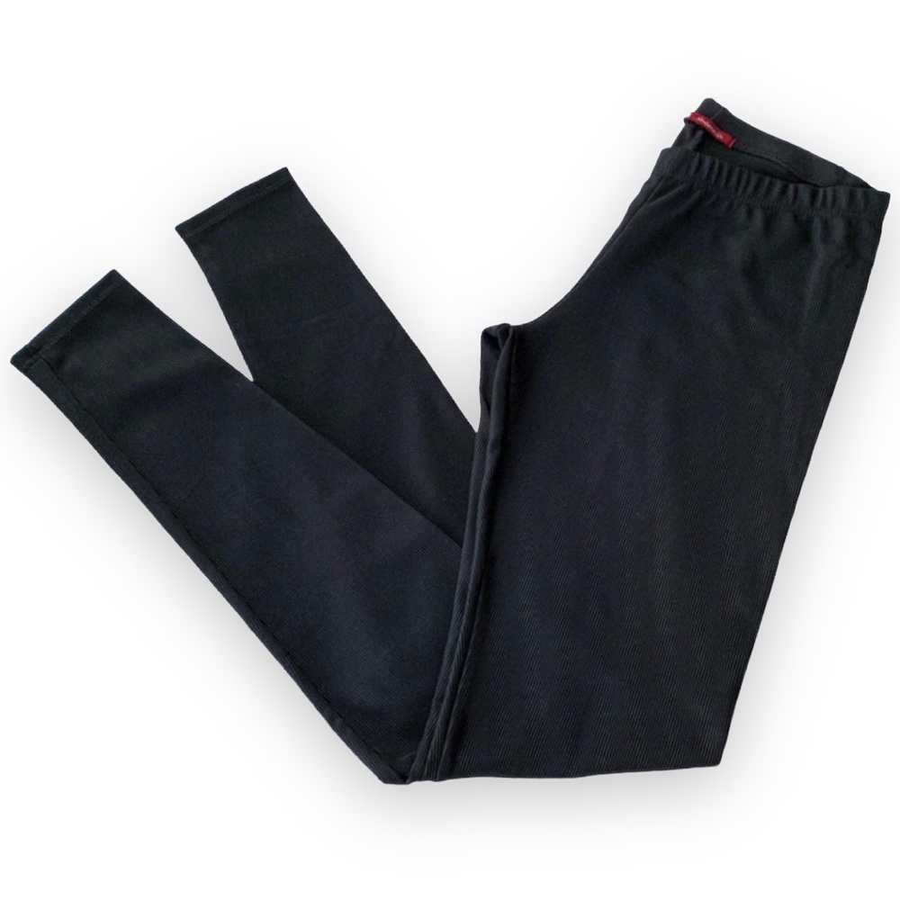 Silvergate | NWOT Ribbed Leggings Black Sheen Size 1